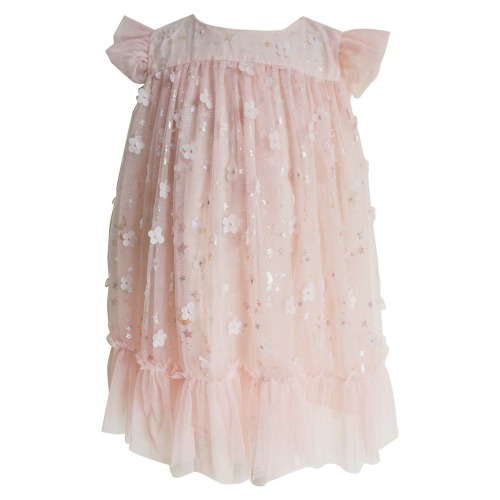 Metallic 3D Floral Party Dress, 12M
- Only 1 left