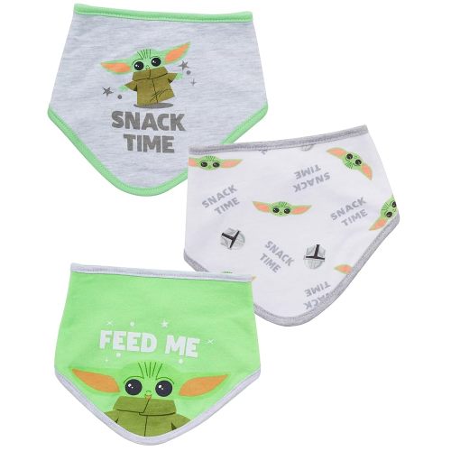STAR WARS Baby Boys' Bandana Bibs 3 Pack Set for Feeding, Teething, and Drooling