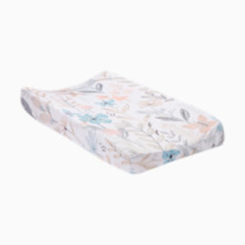 Lambs & Ivy Baby Blooms Watercolor Floral/Butterfly Soft Changing Pad Cover