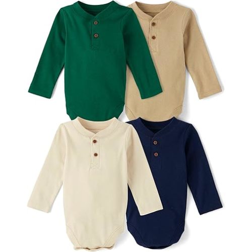 The Children's Place baby-boys And Newborn Everyday Long Sleeve Bodysuits,multipacks