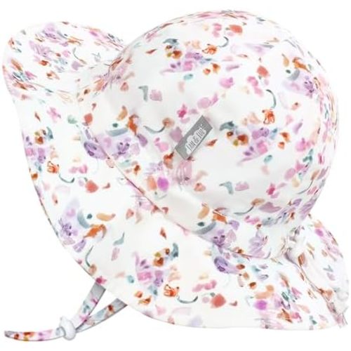 JAN & JUL 50+ UPF Cotton Sun Hat with Wide Brim for Toddler Girls