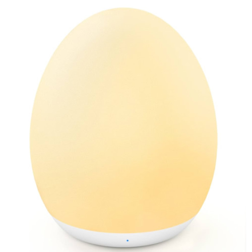 MediAcous Night Light for Kids, Baby Egg Light for Nursery, 7 Colors Changing & Stepless Dimming, Soft Silicone Touch Night Lamp with 1 Hour Timer, Rechargeable Nursery Night for Breastfeeding