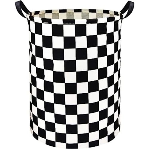 HIYAGON Boys Laundry Basket hamper Kids Storage Basket Car Toy Organizer Bins for Room Decor,Gift Basket for Bedroom(Racing Flag)