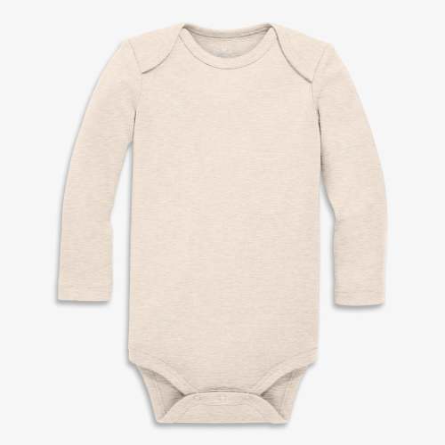 Organic long sleeve babysuit | Primary.com