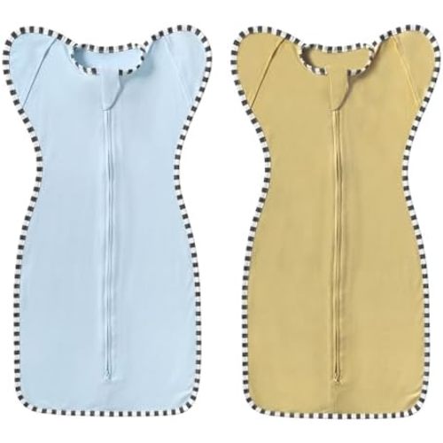2-Pack Baby Transition Swaddle Set, Breathable Infant Sleep Sack, Soft Swaddling Sack for Boy Girl