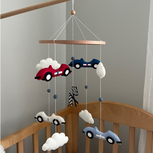 Retro Racing Cars Baby Mobiles Vintage Cars Nursery Mobile Retro Cars Nursery Decor Baby Boy Mobile Classics Car Baby Shower Gift Cot Mobile