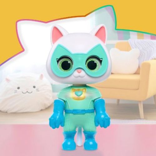 SuperKitties Cat-Tastic Transforming Bitsy Animal Figure: Includes Doll & 9 Pieces, Plastic Construction