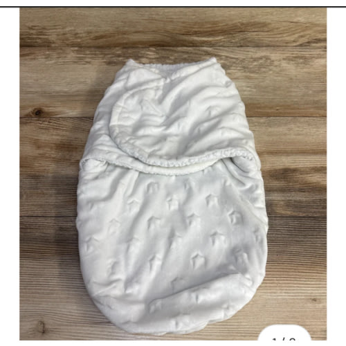 Star Print Sherpa Lined swaddle Wrap White sz 0-3m – Me n Mommy To Be