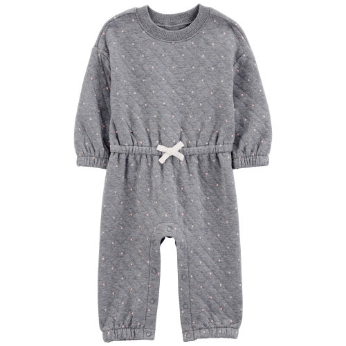 Baby Polka Dot Double-Knit Jumpsuit - Carter's | Carter's