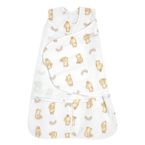 HALO Innovations Microfleece Sleepsack Swaddle Wrap - Sunshine Winnie - S