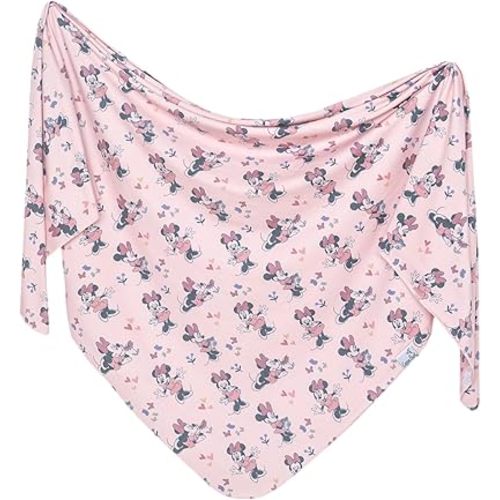 Copper Pearl Large Premium Knit Baby Swaddle Receiving Blanket Minnie Mouse