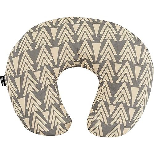 Dream On Me Beeboo Nursing Pillow and Positioner, Breastfeeding and Bottlefeeding Pillow, Removable and Washable Pillow Cover, Soft and Breathable Fabric, Taupe
