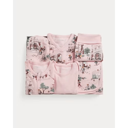 Polo Bear Cotton 6-Piece Gift Set