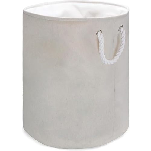 BROOKSTONE, Spacious Laundry Hamper with Cotton Rope Handles, Perfectly Sized for Everyday Use, Durable & Stylish Storage for Bedroom, Bathroom, or Laundry Room