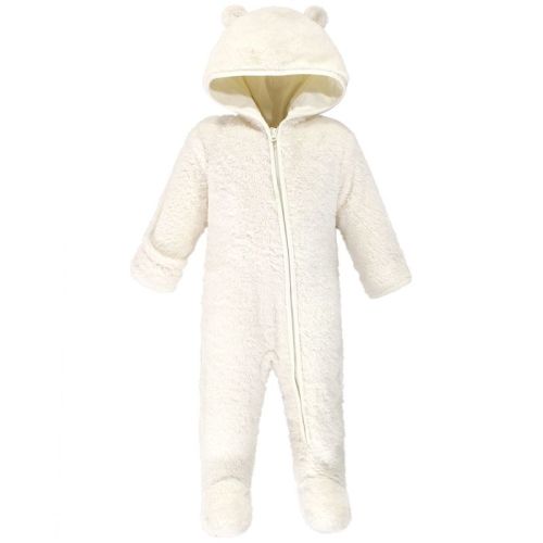 Hudson Baby Baby Fleece Zipper Sleep and Play 1pk, Cream Bear