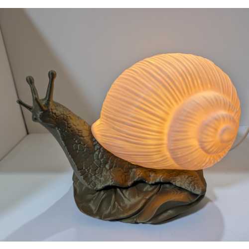 Snail Lamp Night Light, USB Table Lamp, Cottagecore Accent piece