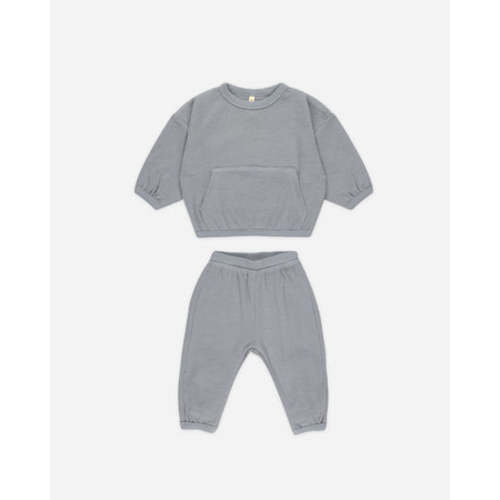 Waffle Slouch Set || Blue