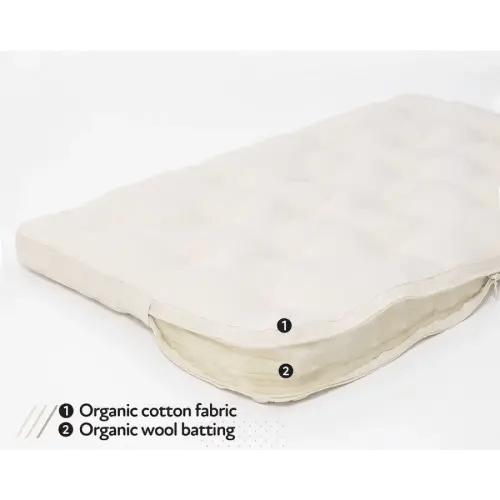 Wool Bassinet Mattress | Organic, Breathable, & Supportive