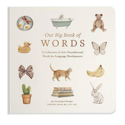 Our Big Book of First Words: A Collection of 100+ Foundational Words for Language Development (Tabitha Paige Children's Book Series)