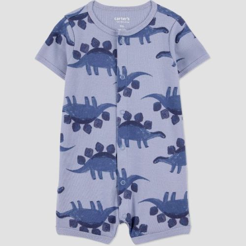 Carter's Just One You® Baby Boys' Short Sleeve Striped Romper - Green 3M