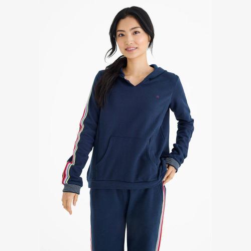 women's navy cotton magnetic nursing hoodie – Magnetic Me