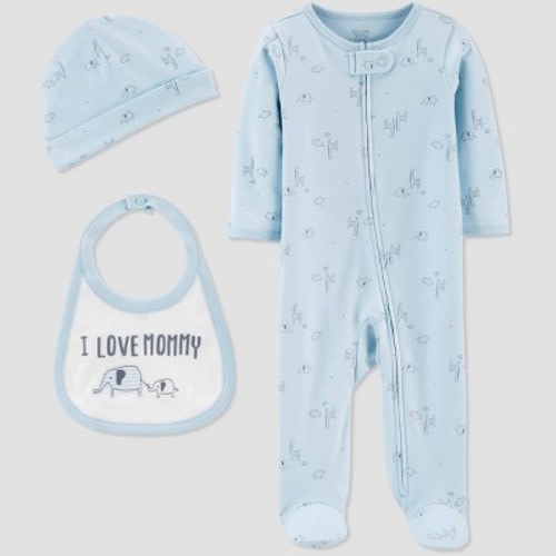 Baby Boys' Sleep N' Play with Hat and Bib - Just One You® made by carter's Blue, Size: 9M