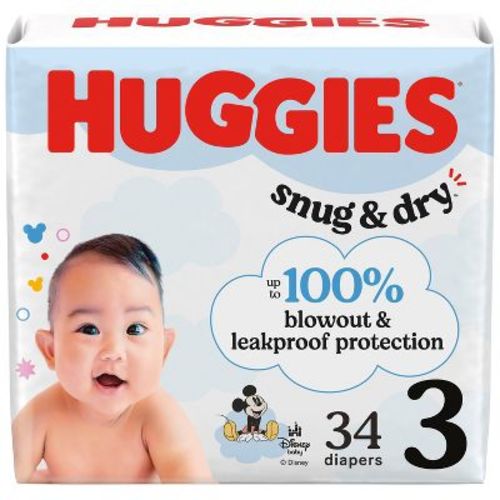Huggies Snug & Dry Disposable Diapers - Size 5 - 124ct