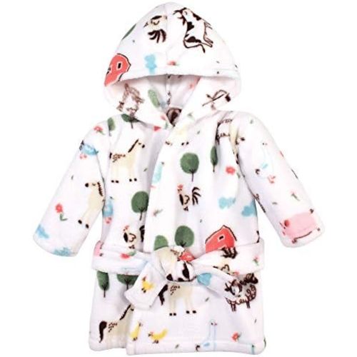 Hudson Baby Unisex Baby Plush Animal Face Bathrobe