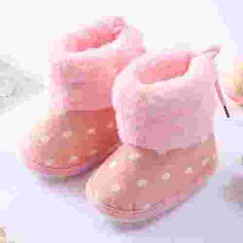 Shldybc Babys Boy Girl Boots Newborn Shoes Winter Snow Bowknot No-Slip Soft Sole Warm Infant Toddler Prewalker Booties Merry Christmas!