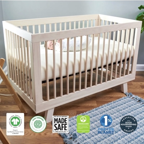 Breathable Organic 2-Stage Baby Crib Mattress