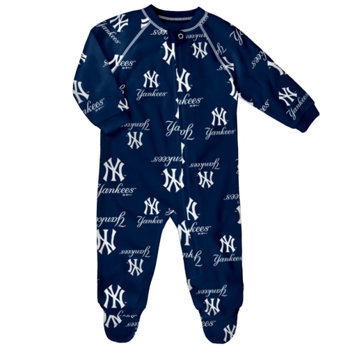 NY Yankees Baby Allover Print Pajama Coverall