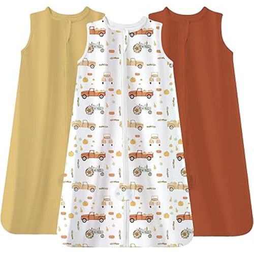 TotAha Sleep Sack 0-6 months 0.5 TOG, Lightweight Summer Transition Sleeping Bag for Babies Boy Girl, Infant Baby Wearable Blanket 3-Pack, 0.5 TOG