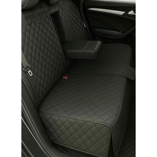 Waterproof Dog Car Seat Cover for Back Seat, Split Car Seat Covers for Dogs, Pet Backseat Cover for Dogs in Car, Nonslip Car Seat Protector, Seat Covers for Cars SUV Truck,seat Belt