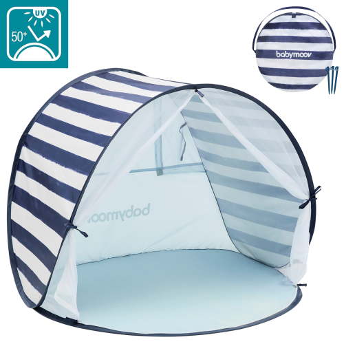 Open Box Babymoov Kid's UV Resistant Pop Up Sun Shelter and Marine Play Tent