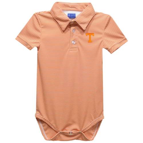 Infant Vive La Fete Tennessee Orange Tennessee Volunteers Polo Pencil Stripe Bodysuit