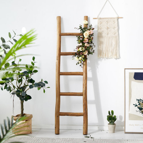 Millwood Pines Fully Assembled 57" Wooden Blanket Ladder & Reviews | Wayfair