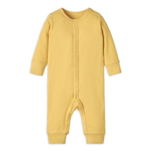 Modern Moments by Gerber Baby Unisex Coverall, Yellow Size 6-9 months