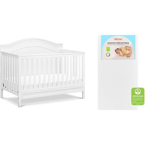 Davinci Charlie 4-in-1 Convertible Baby Crib - with Mattress