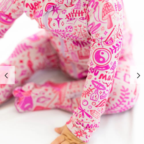 Bamboo Footie Zipper Baby Pajama - Desert Cactus Bamboo Onesie Sleeper - Mama I Wished for You Affirmation – Raising Mama