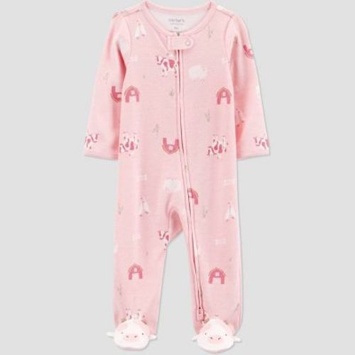 Carter's Just One You®️ Baby Girls' Farm Animals Sleep N' Play - Pink 6M