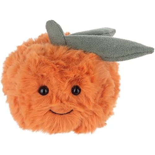 Apricot Lamb Toys Plush Fresh Orange Stuffed Fruit Soft Cuddly Perfect for Kids 3.9 Inches