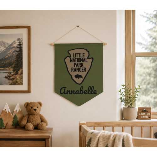 National Parks Baby Room Sign | Custom Name US National Park Nursery Decor | Personalized Shower Gift | National Parks Room Wall Hanging