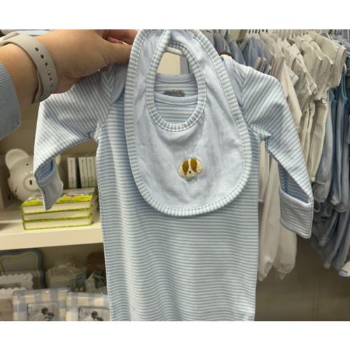 NB Blue Puppy Gown