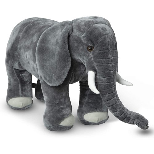 Melissa & Doug Giant Elephant - Lifelike Stuffed Animal (over 3 feet long)