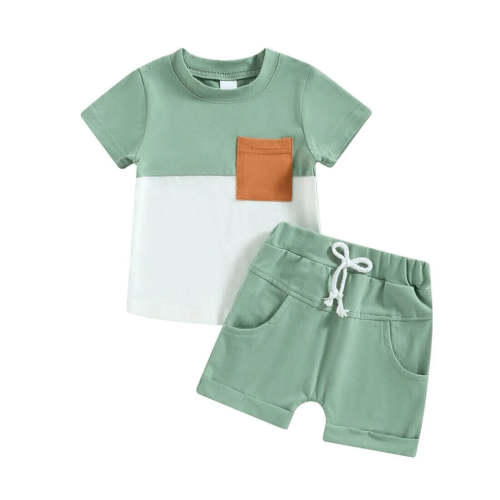Little Boy Solid Shorts Pocket 2-Piece Outfit Set
– The Trendy Toddlers