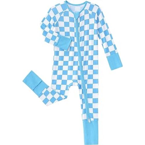 Baby Viscose from Bamboo Pajamas - Infant Boys Girls Footless Zippy Pjs Sleep 'N Play Clothes - One Piece Romper