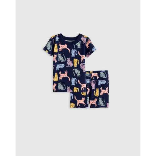 100% Organic Cotton Short Sleeve and Shorts Pajama Set