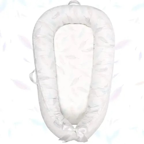 Mamibaby Baby Lounger Cover,100% Cotton Breathable Soft Newborn Lounger Cover, Portable Lightweight Adjustable Infant Floor Seat for Travel, Newborn Must Have Essentials Baby Registry Search
