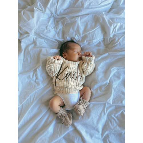 CHUNKY KNIT JUMPER - OAT