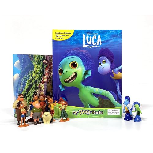 Disney / Pixar Luca My Busy Books - Storybook, 10 figurines, playmat